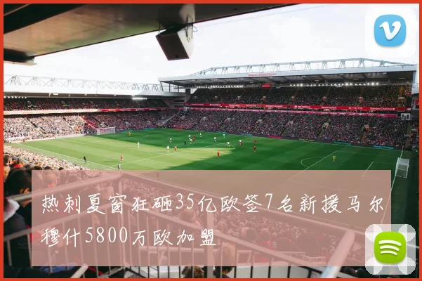 热刺夏窗狂砸35亿欧签7名新援马尔穆什5800万欧加盟